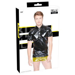 Black Level Men Chemise VINYL POLO Noire